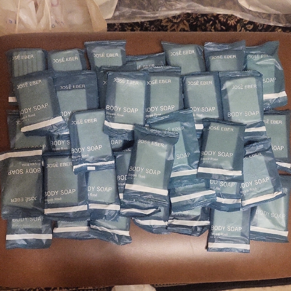 Jose eber body soap 42 g lot 50 each new sealed Royale rose scent SMELLS great